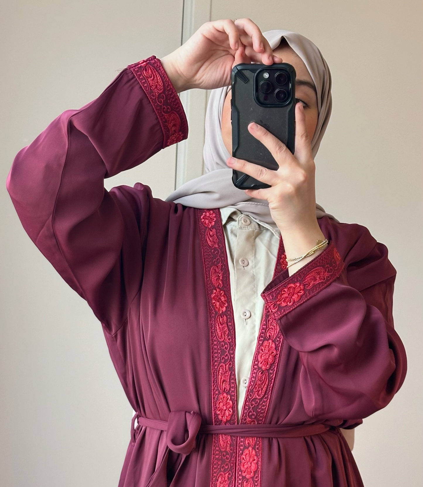 KIMONO BURGUNDY