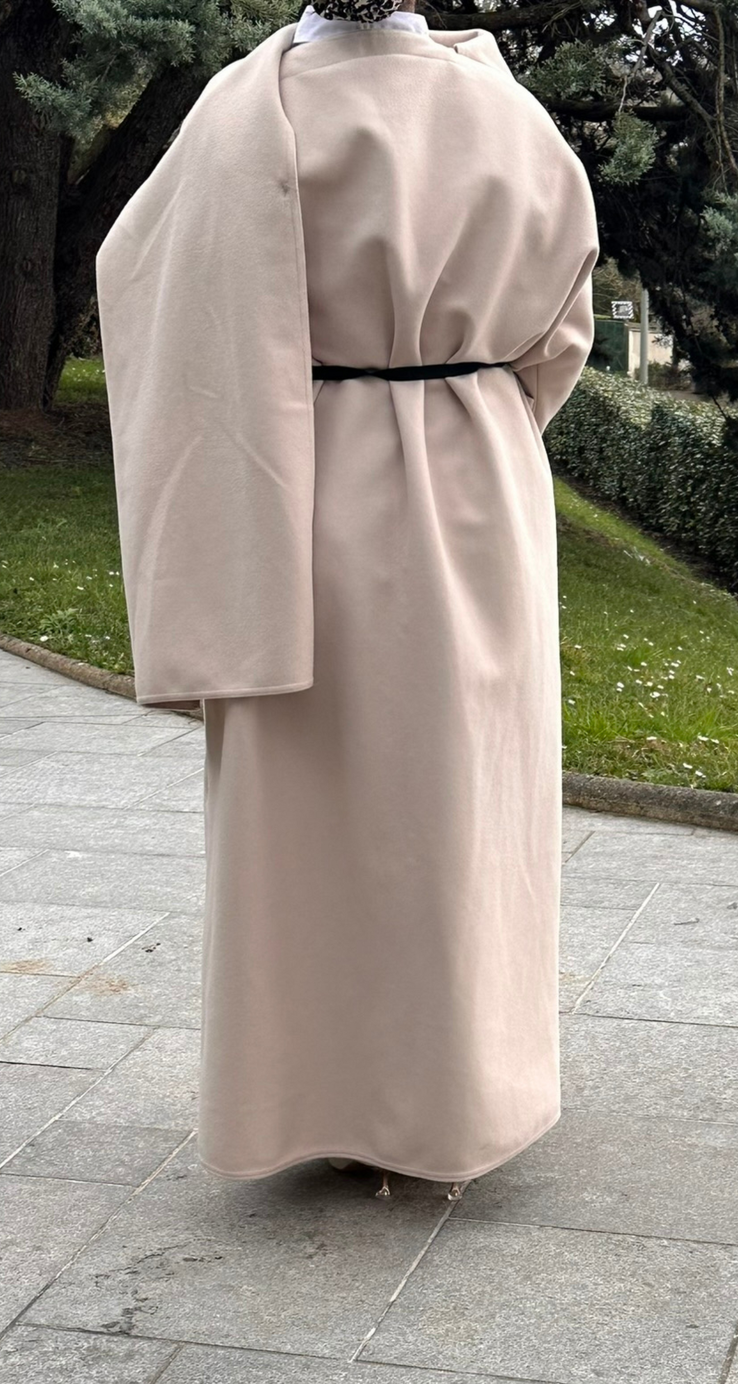 MANTEAU ÉCHARPE BEIGE